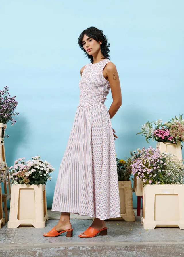 Alexiane Sleeveless Dress (Lilac/Orange)