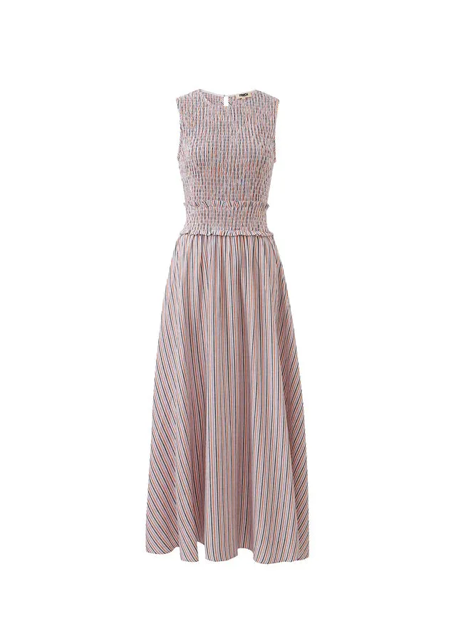 Alexiane Sleeveless Dress (Lilac/Orange)