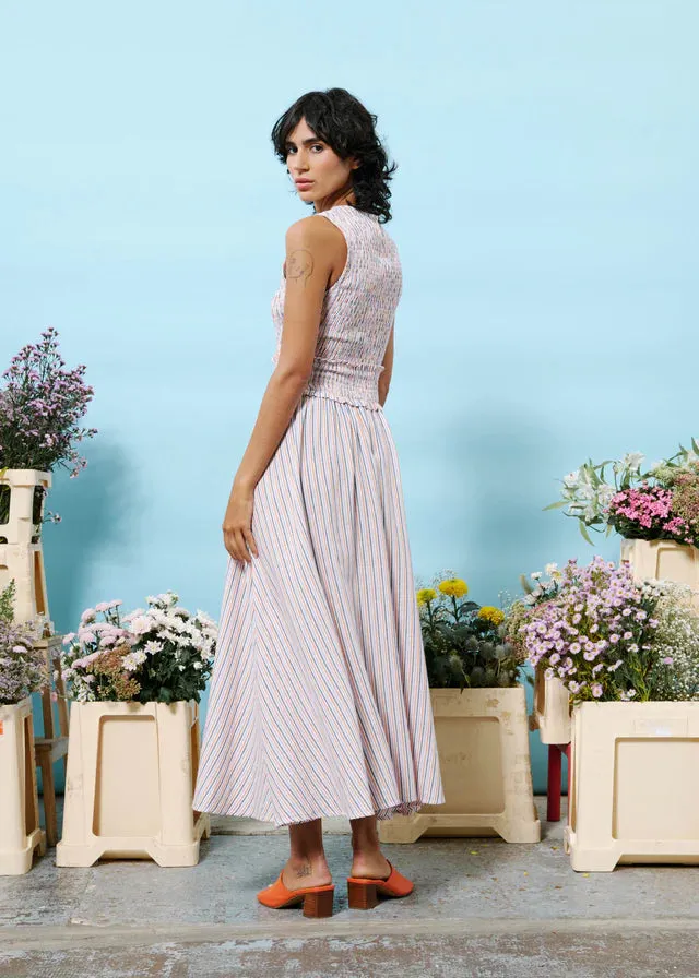 Alexiane Sleeveless Dress (Lilac/Orange)