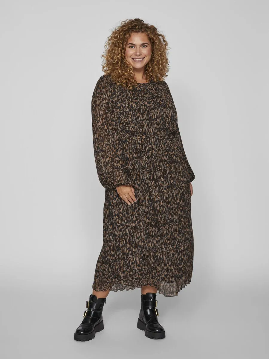 Daliana Midi Dress (Black Graphic)