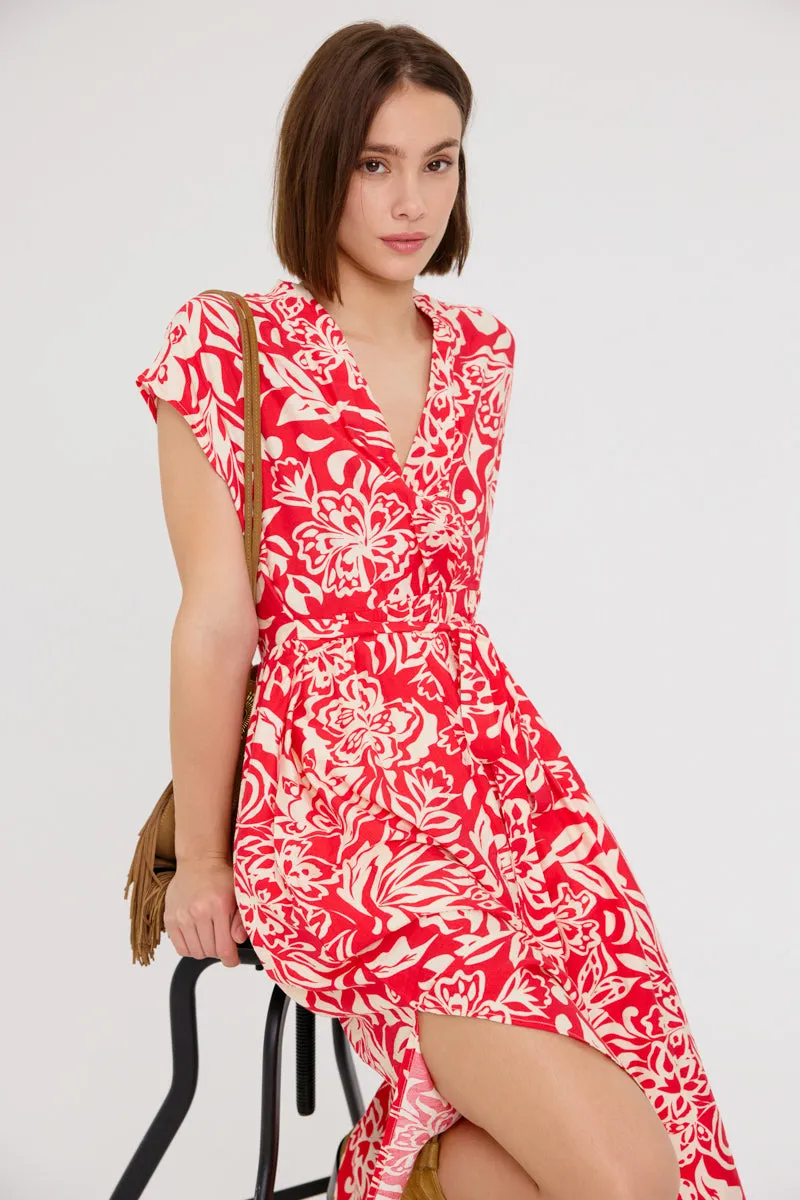 Danna Sleeveless Dress (Red)