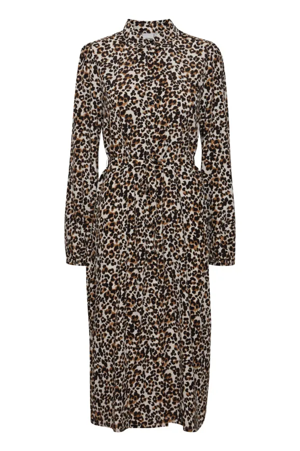 ELIMA SHIRT DRESS (LEO PRINT)