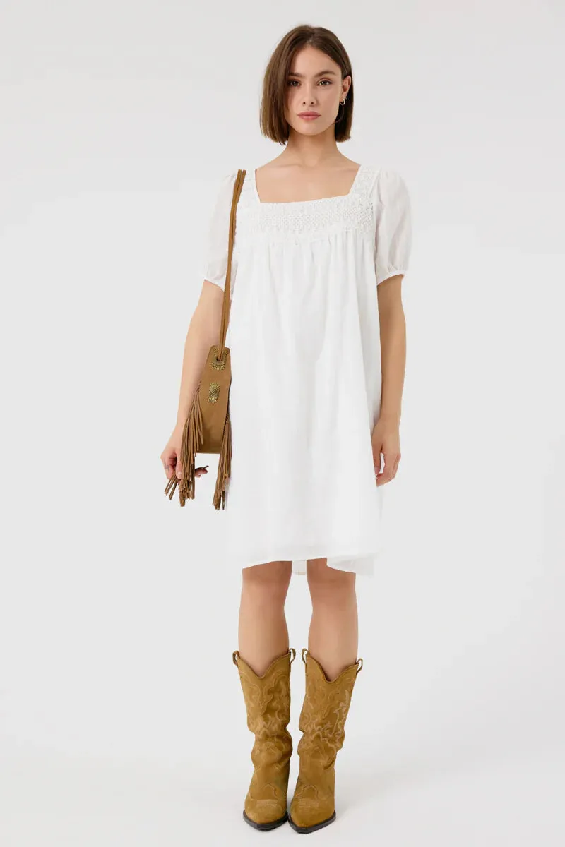 Emerson Mini Dress (White)