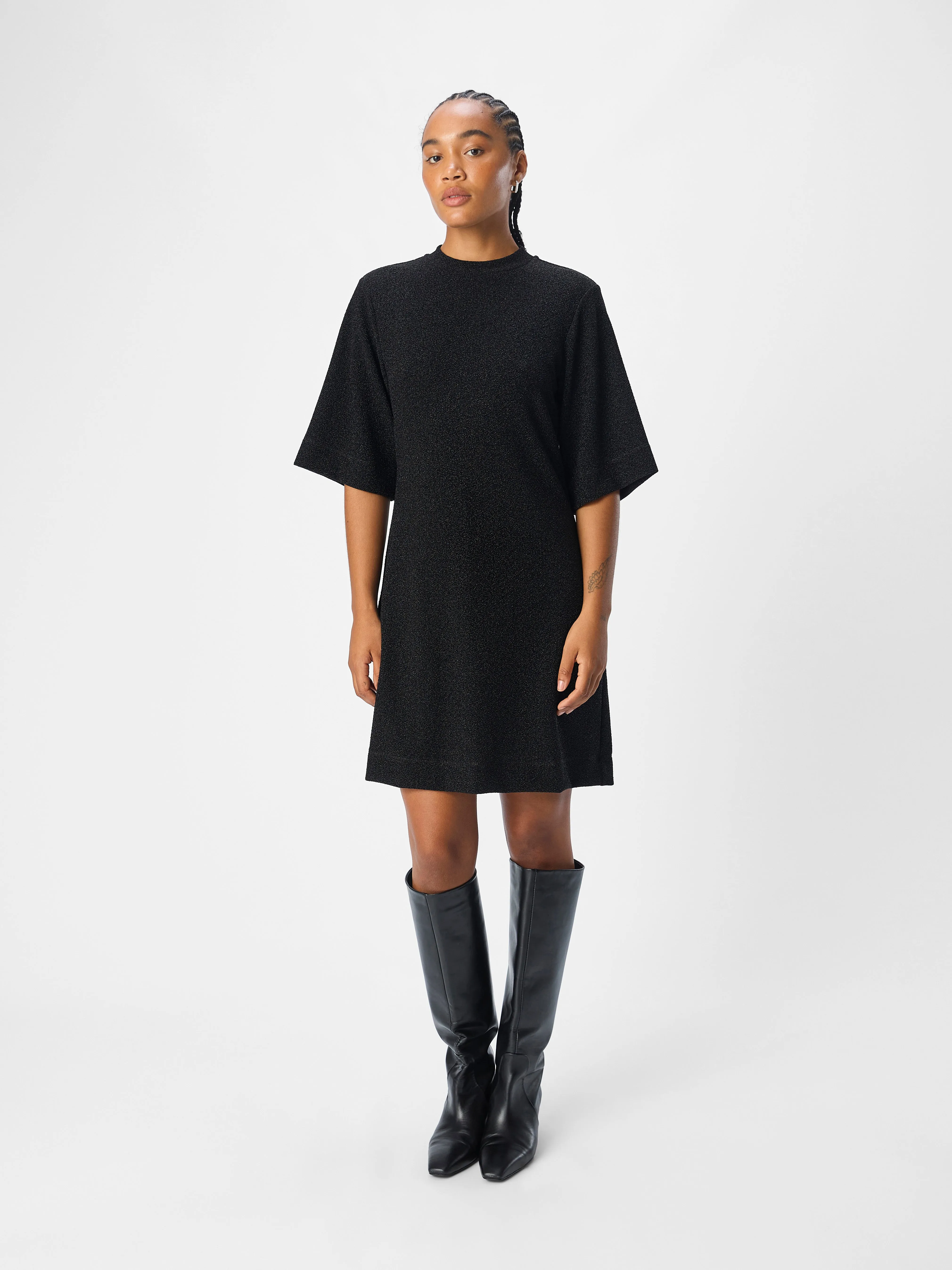 Farah Short Dress (Black)