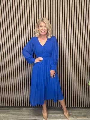 Hannah Midi Dress (Royal Blue)