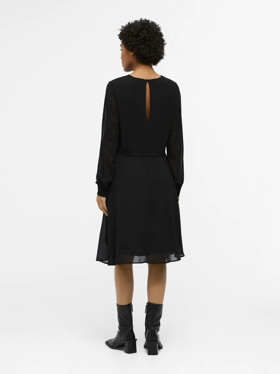 JAMILA L/S DRESS (BLACK)