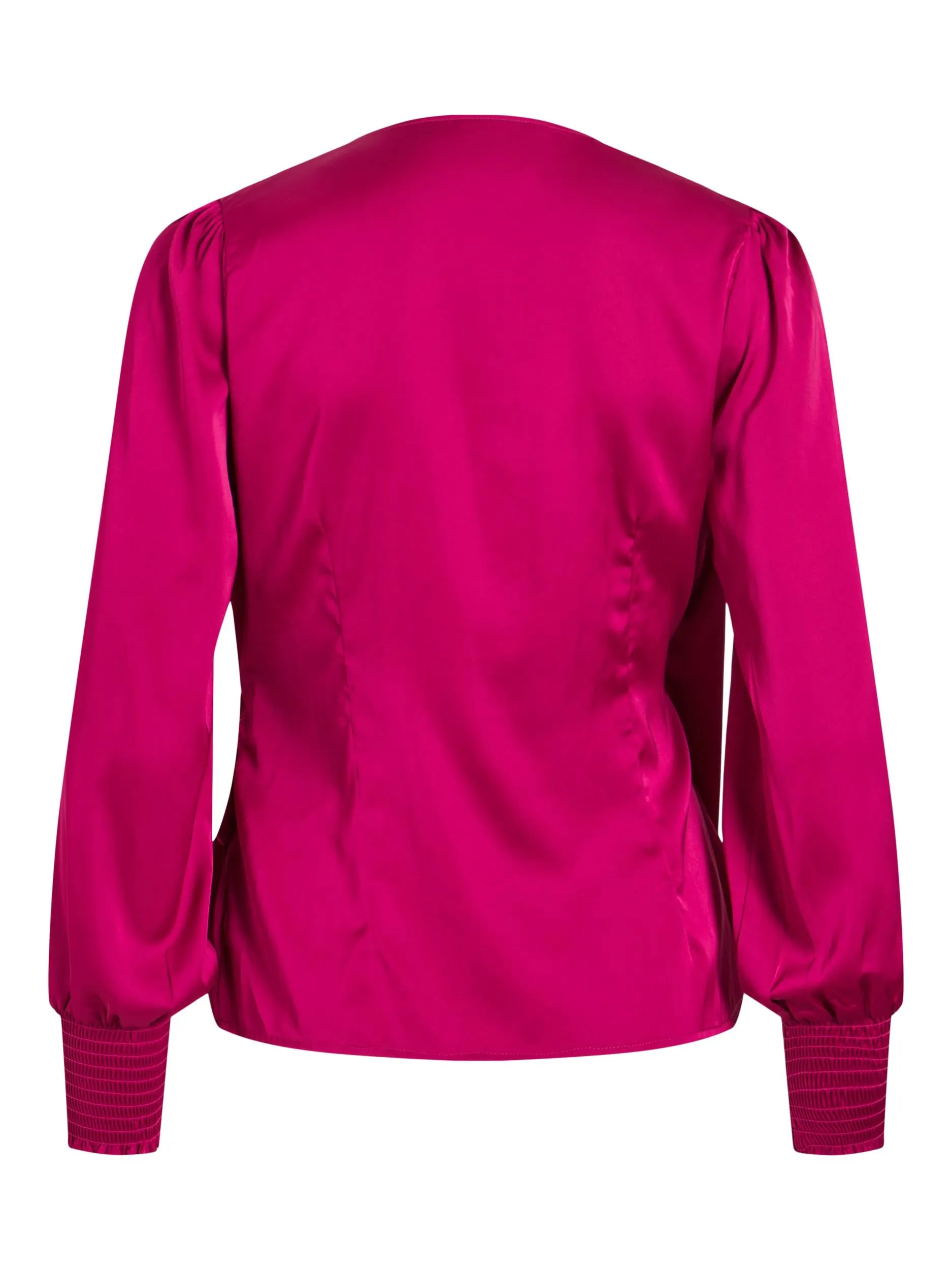 KENZIE L/S WRAP TOP (FESTIVAL FUSCHIA)