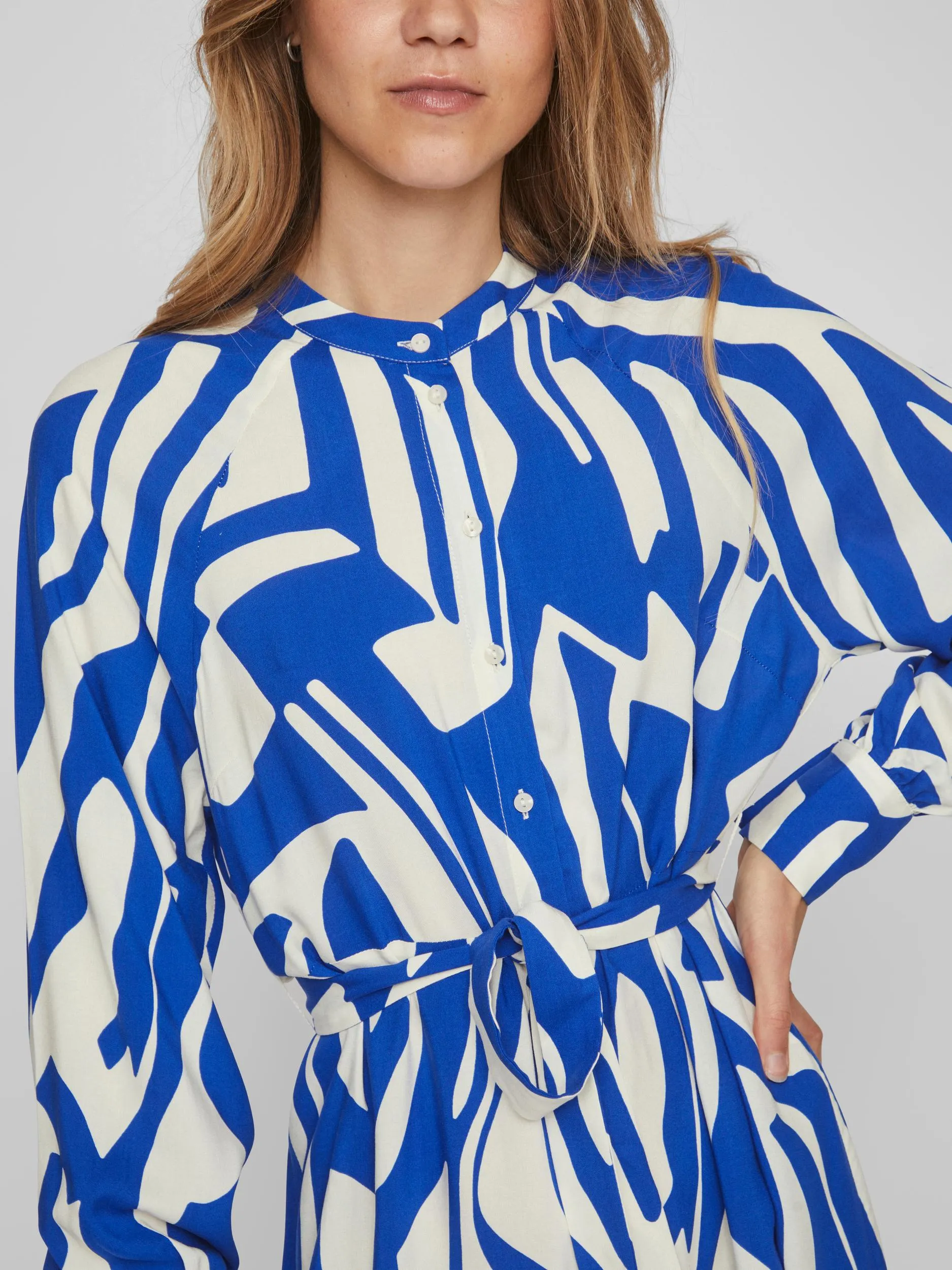 LUPA L/S DRESS(BLUE/WHITE)