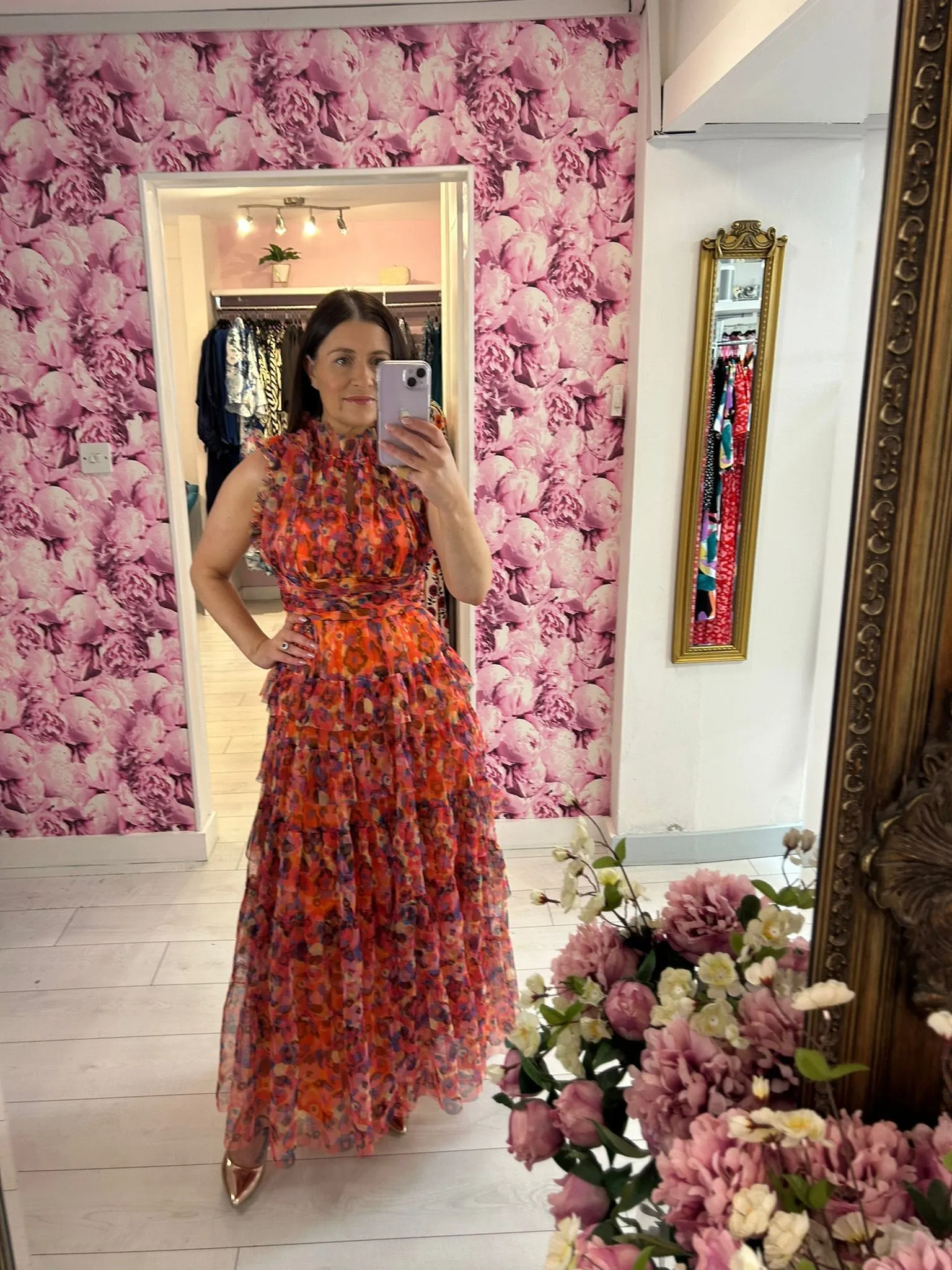 Mercurio Long Dress (Orange)