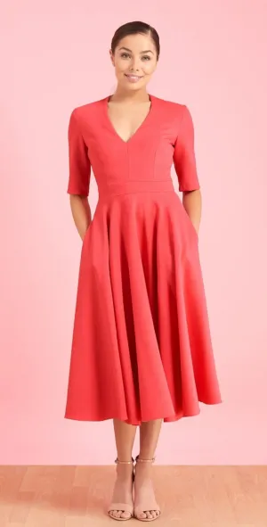 Myla Midi Dress (Coral)