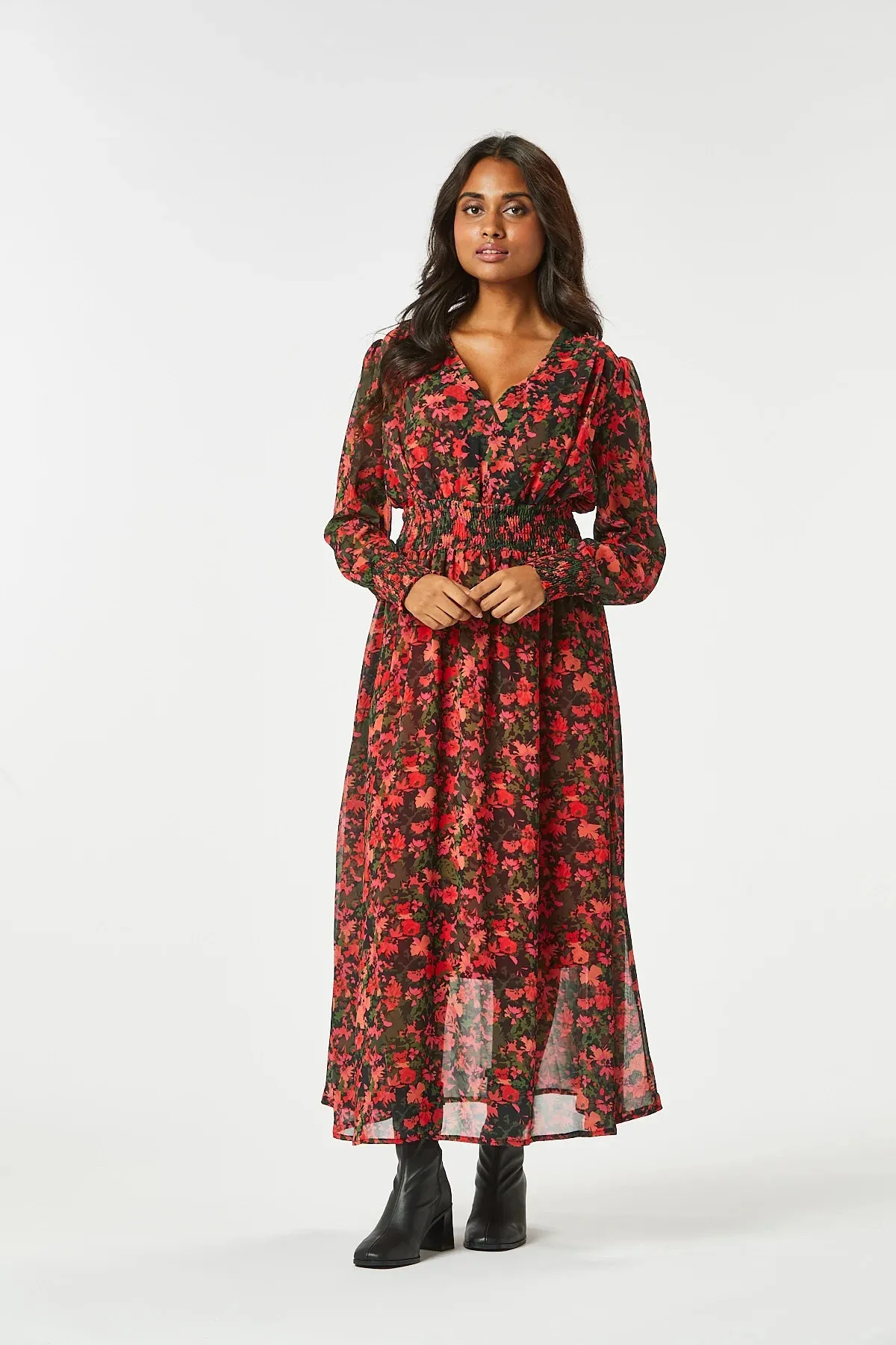 Ozzie Long Dress (Red)
