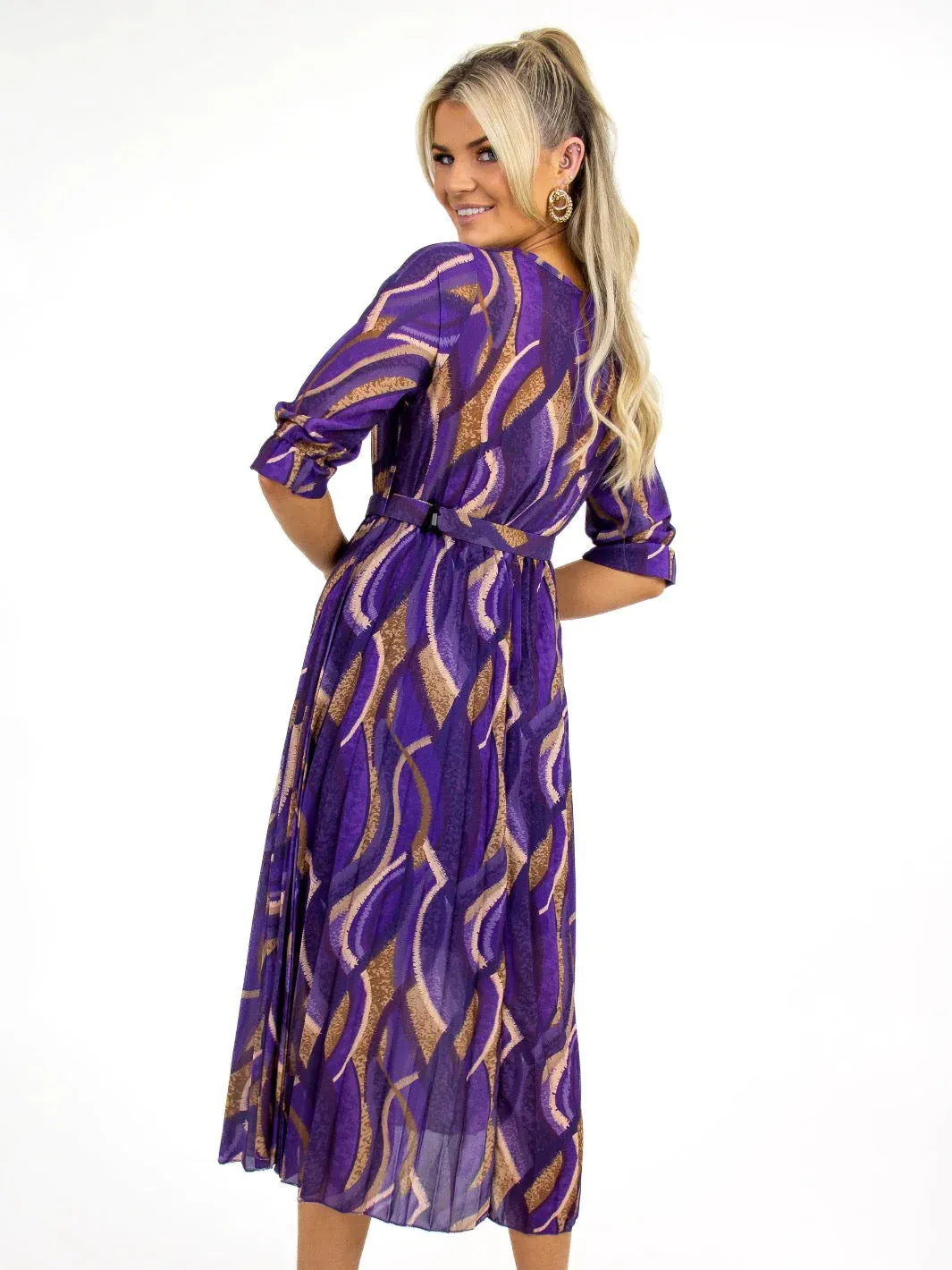 POSITANO DRESS (PURPLE PRINT)