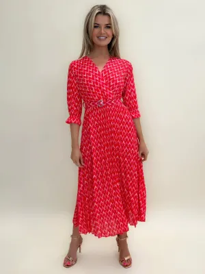 POSITANO MIDI DRESS (RED)