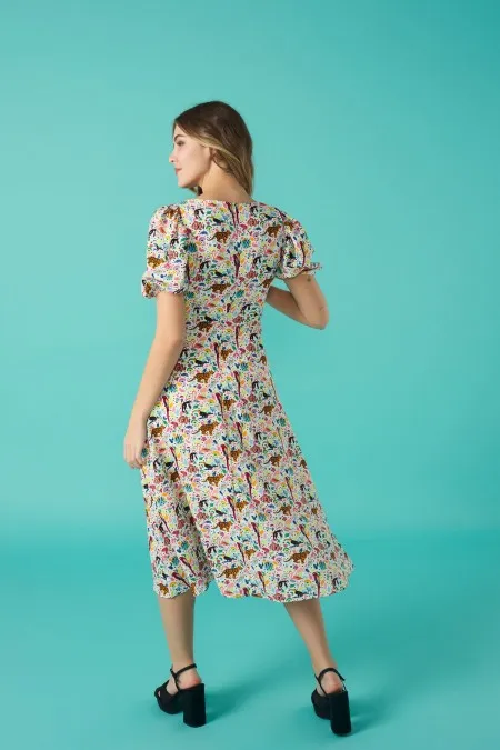 RIGOBERTA DRESS (WHITE/MULTI)