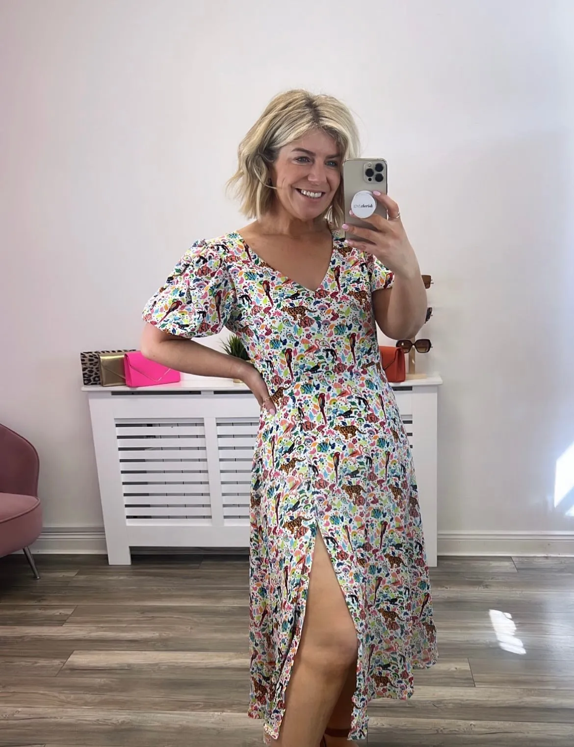 RIGOBERTA DRESS (WHITE/MULTI)