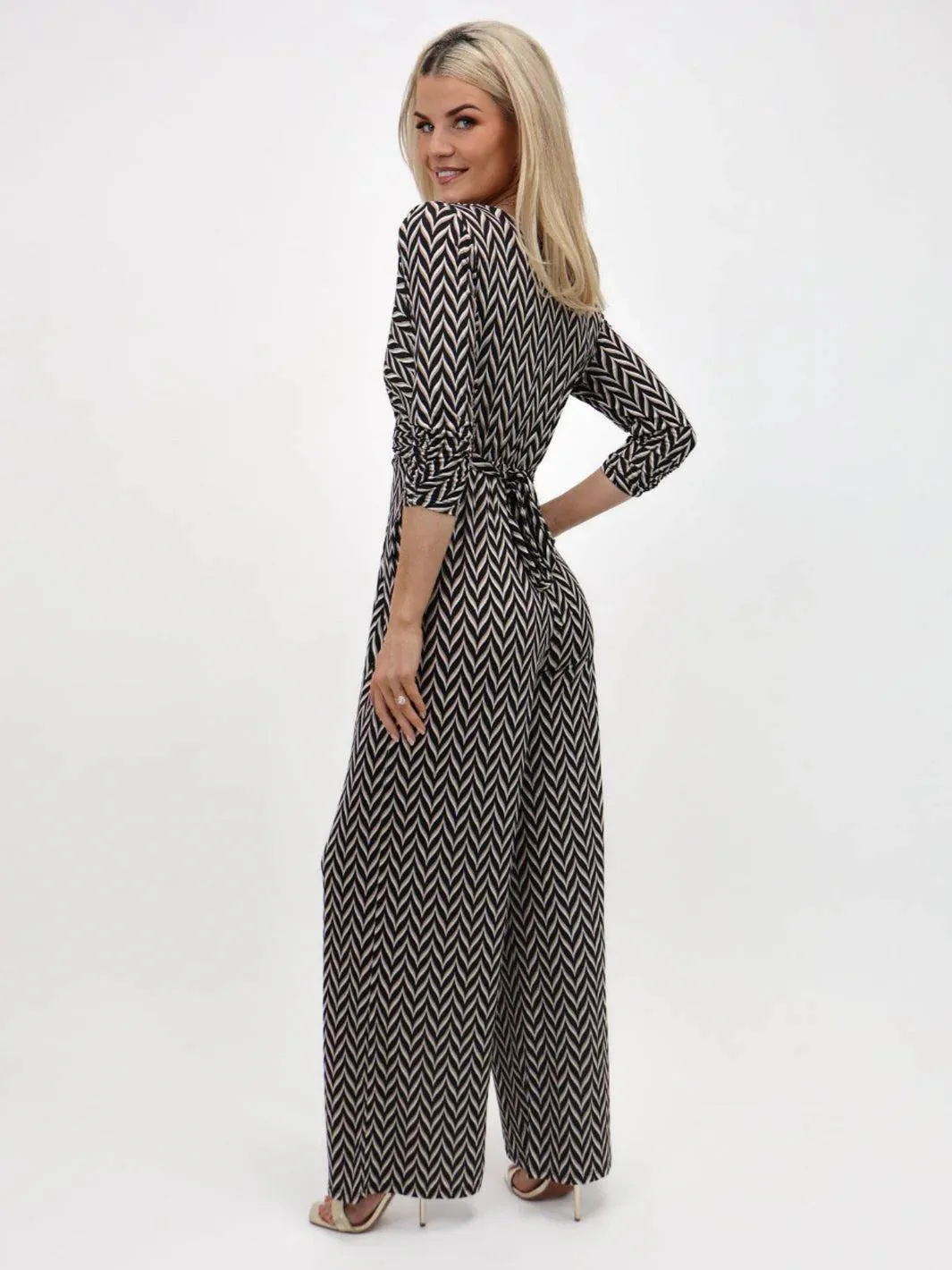 Sofia Jumpsuit (Black Print)