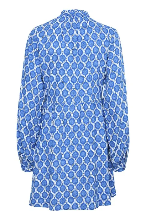 Sreena Mini Smock Dress (Turkish Sea)