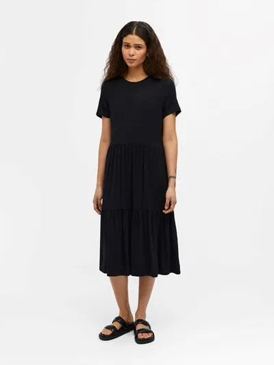 STEPHANIE SHORT SLEEVE DRESS (BLACK)