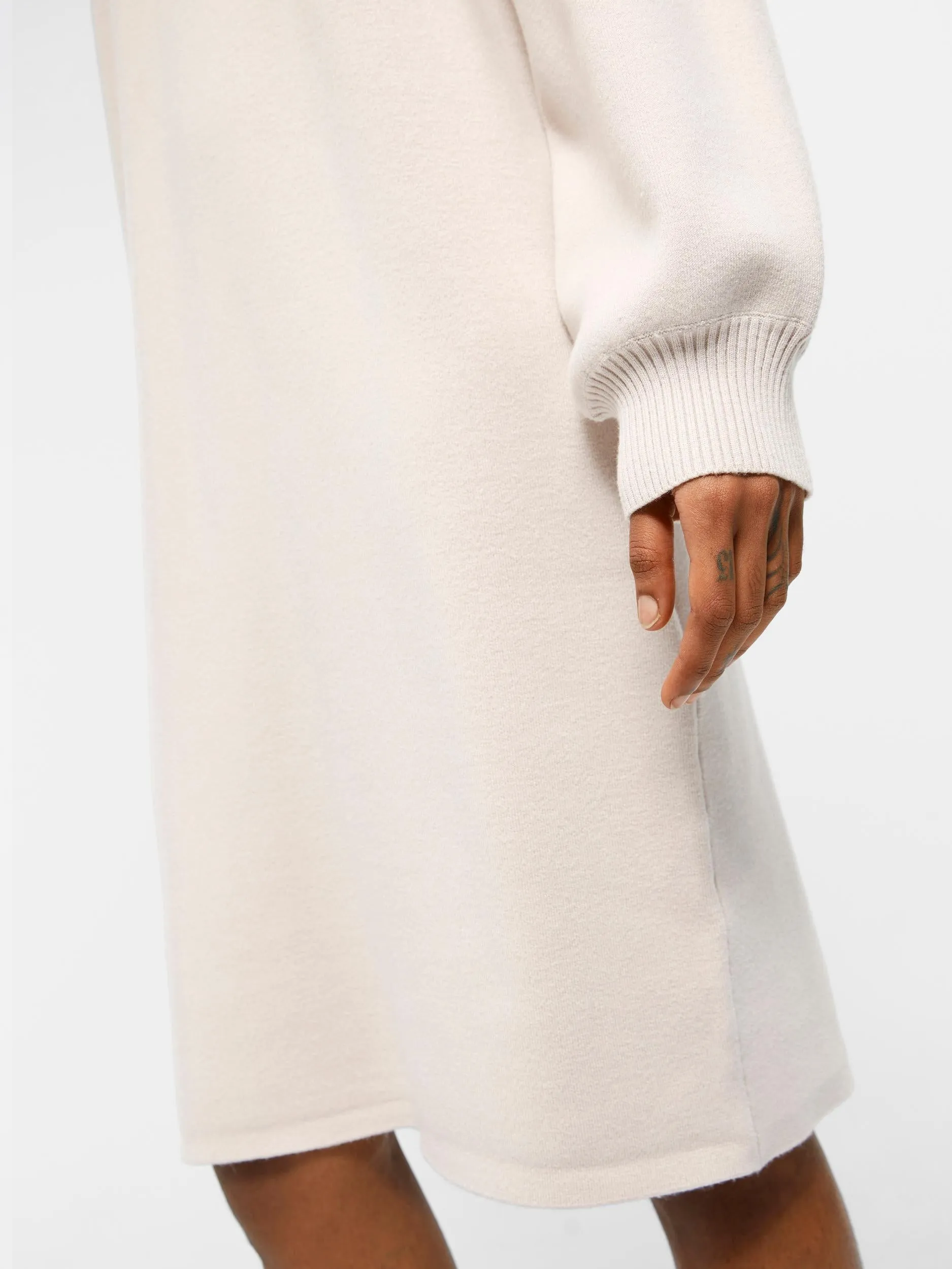TAMMY KNIT DRESS (IVORY/SILVER GREY)