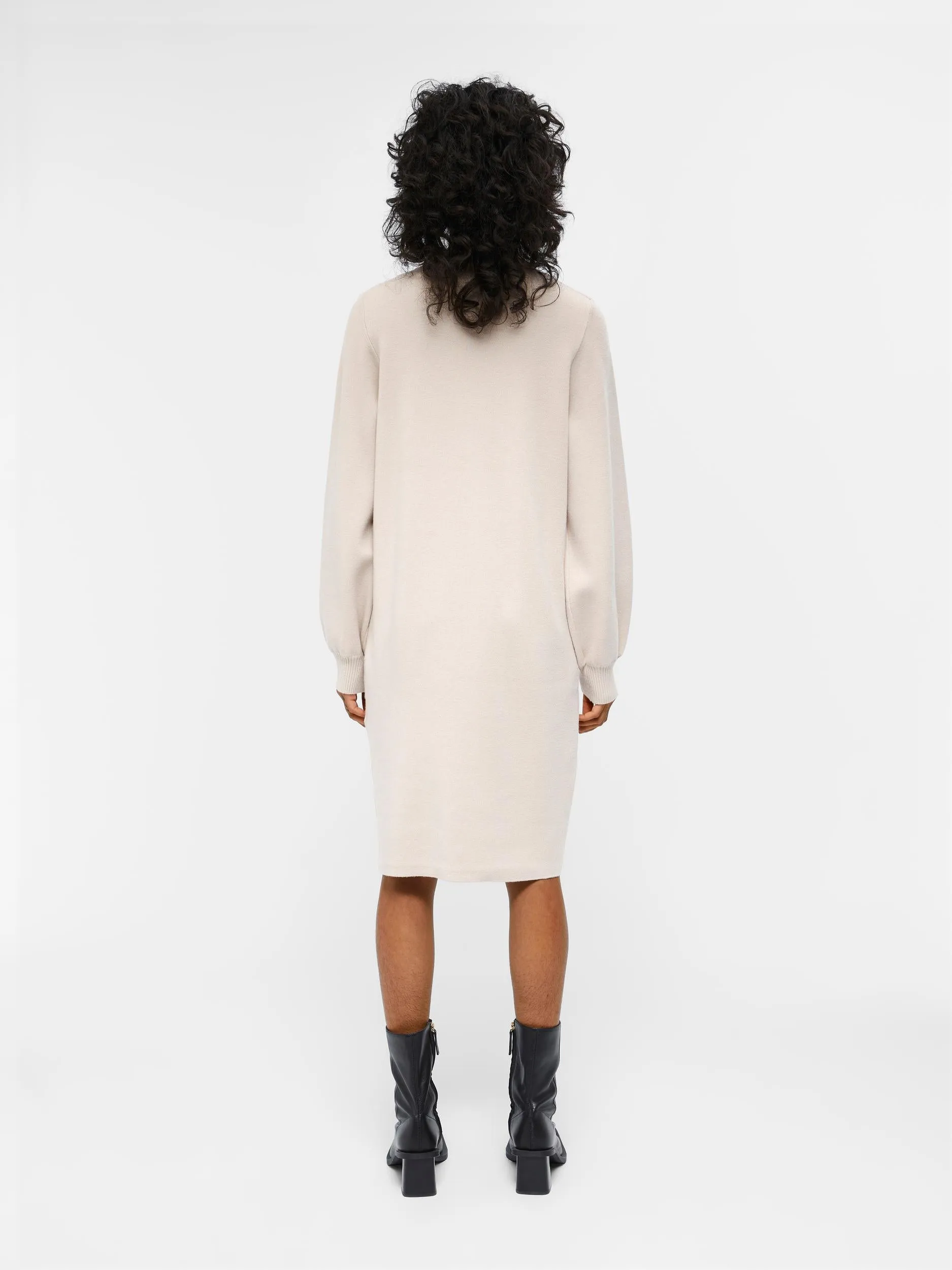 TAMMY KNIT DRESS (IVORY/SILVER GREY)