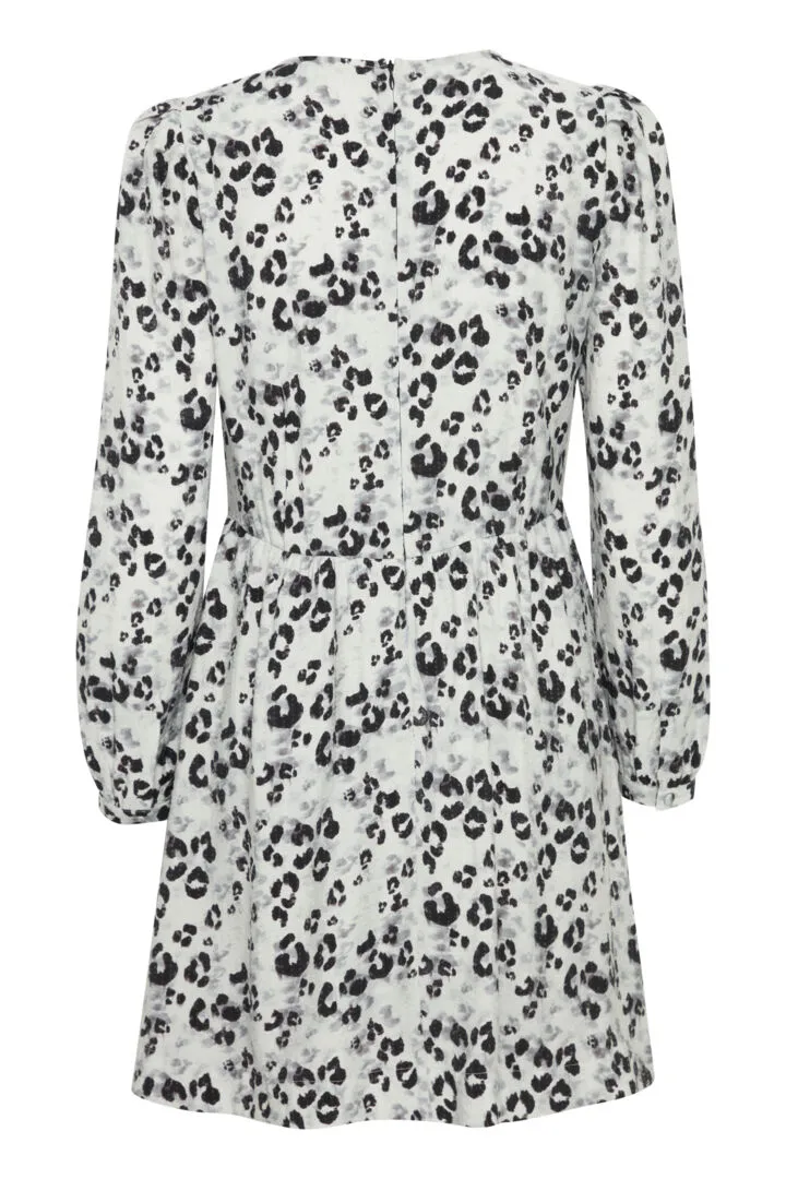 Valarie Mini Dress (Sleet Leopard)